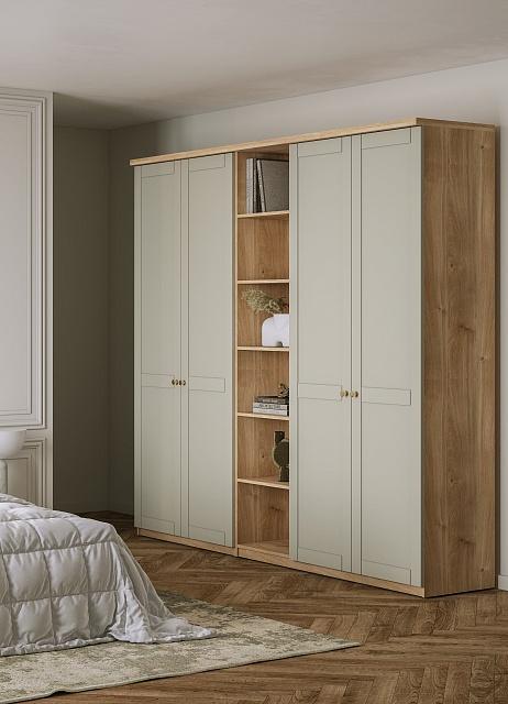 Шкаф распашной София РАХ - 28 МДФ Кастелло Медовый / Кашемир