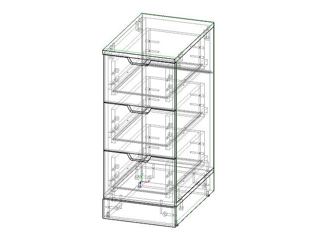 Комод Генри - 5 МДФ Белый