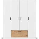 Шкаф распашной Бари - 1 Белый / Дуб Бунратти