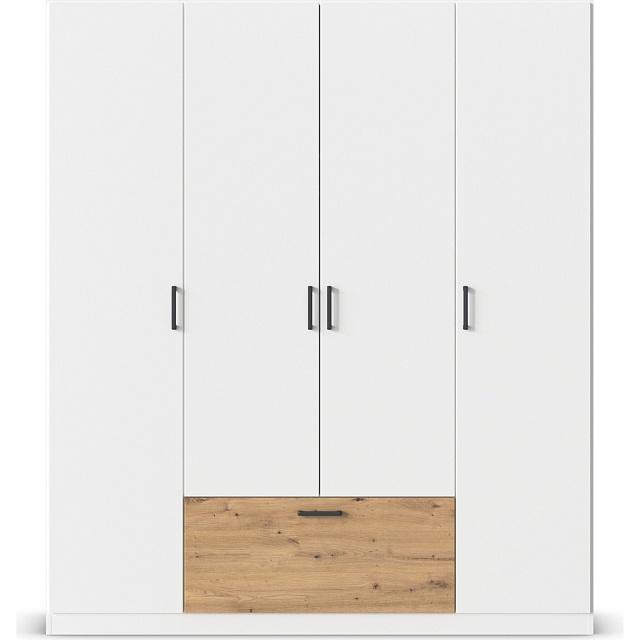 Шкаф распашной Бари - 1 Белый / Дуб Бунратти