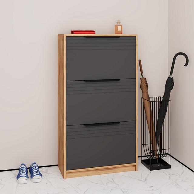 Тумба для обуви Астрис - 4 Графит