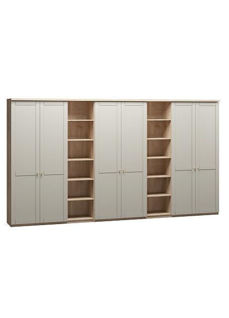 Шкаф распашной София РАХ - 29 МДФ Кастелло Медовый / Кашемир