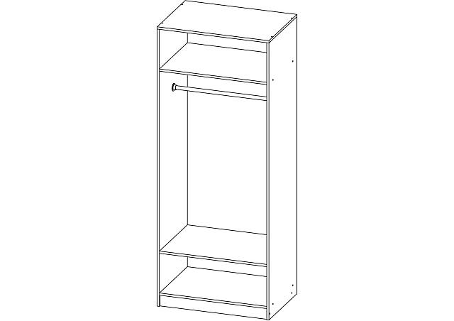 Шкаф распашной Жалюзи ДР - 1
