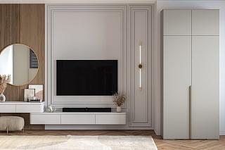 Шкаф распашной Солфорд - 2 с антресолью Кашемир