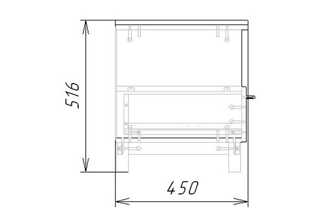 Тумба прикроватная Техас - 3 МДФ