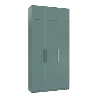 Шкаф распашной Калифорния - 3 с антресолью Сумеречный Голубой