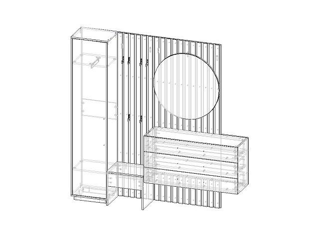Прихожая Неаполь - 3 Черный