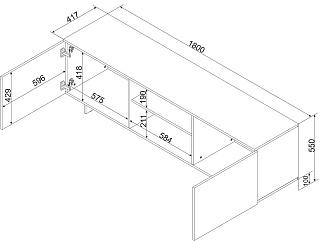 Тумба под ТВ Алма - 1