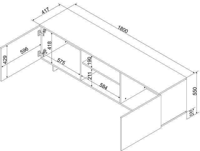 Тумба под ТВ Алма - 1