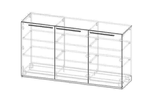 Тумба Лорена Пакс - 2 Черный