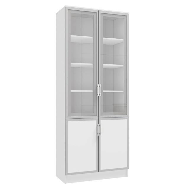 Книжный шкаф Альма - 9 Белый