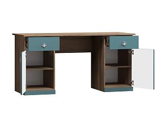 Письменный стол Скарабей - 6 МДФ Аквамарин