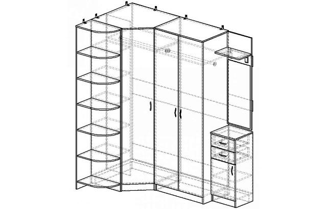 Прихожая Горизонт - 16 МДФ