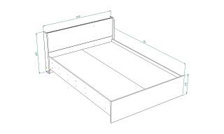 Кровать Алина 1400