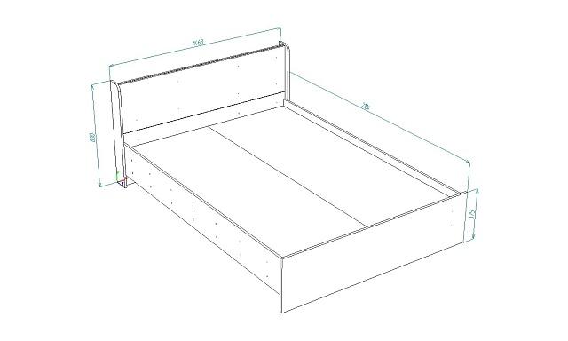 Кровать Алина 1400