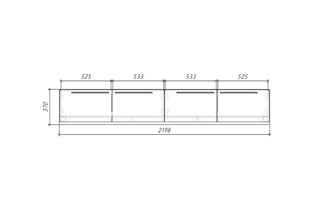 Тумба под ТВ Лорена Пакс - 1 Графит