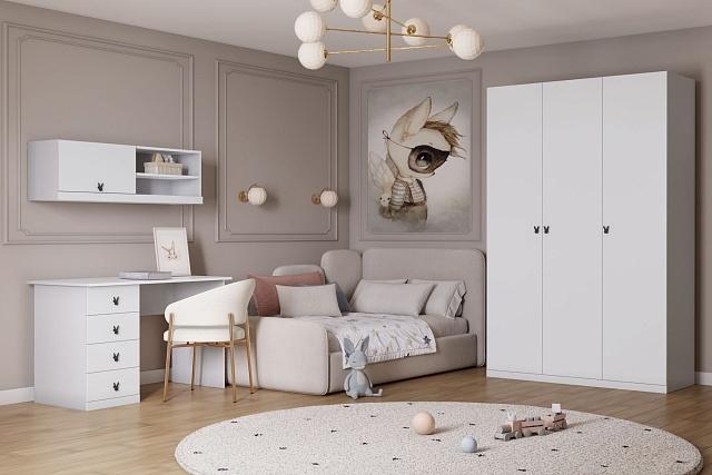 Детская стенка Банни - 10 МДФ Белый