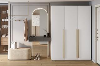 Шкаф распашной Лорена Хит - 3 Белый