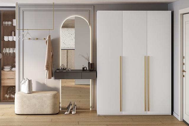 Шкаф распашной Лорена Хит - 3 Белый