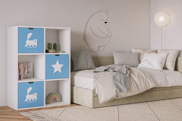 Стеллаж Kids - 11 Пастельно-Синий