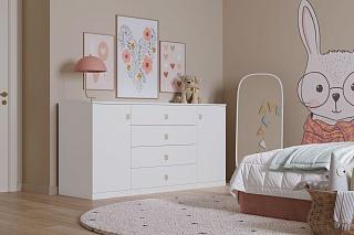 Комод Банни Mini - 3 Белый