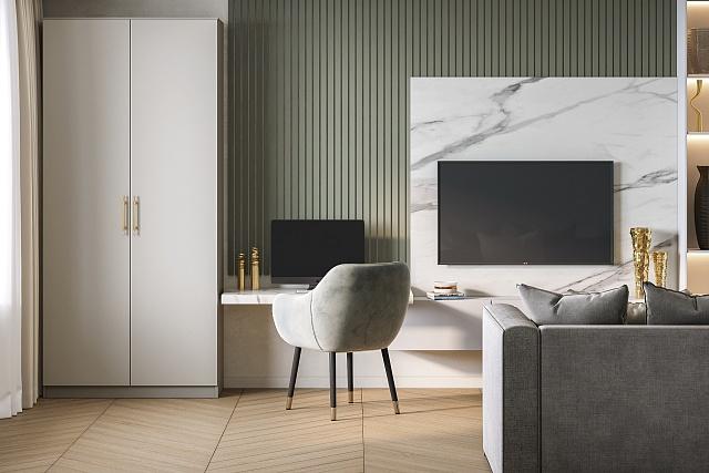 Шкаф распашной Хелена - 2 Кашемир