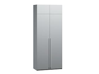 Шкаф распашной Лорена Бест - 2 с антресолью Серый Камень