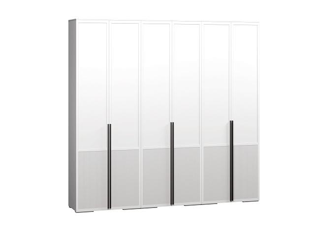 Шкаф распашной Телфорд - 6 Белый