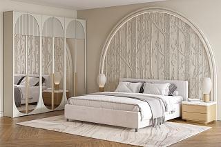 Шкаф распашной Брей - 3.2 с антресолью Кашемир