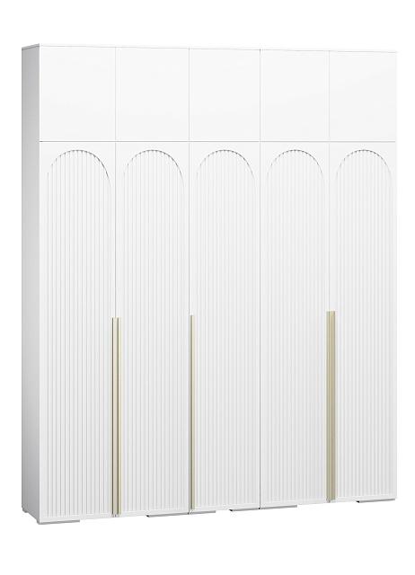 Шкаф распашной Рослин - 5 с антресолью Белый