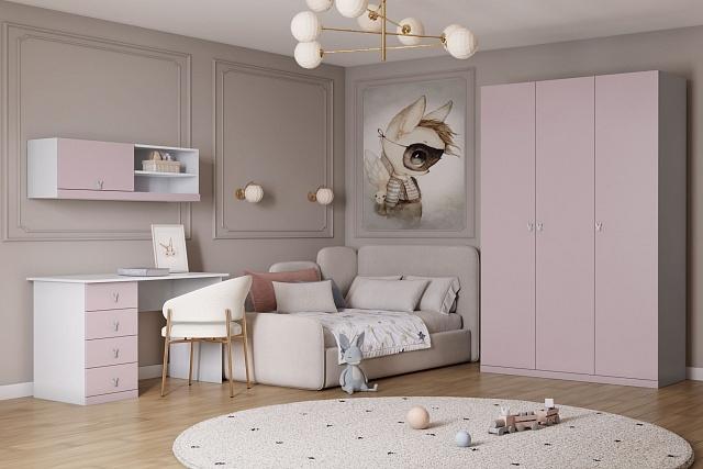 Детская стенка Банни - 10 МДФ Розовый Лайт