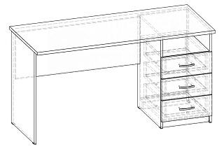 Письменный стол Лидер-3 1400 СП.005.1400-01