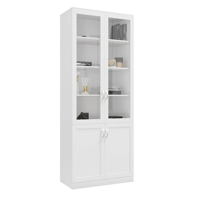 Книжный шкаф Библиограф - 2 №3 Белый