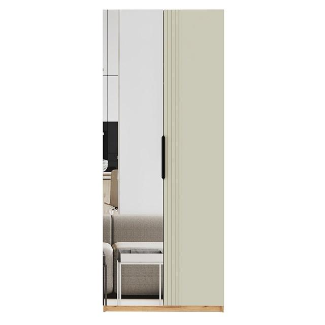 Шкаф распашной Астрис - 1 с зеркалом Сантьяго