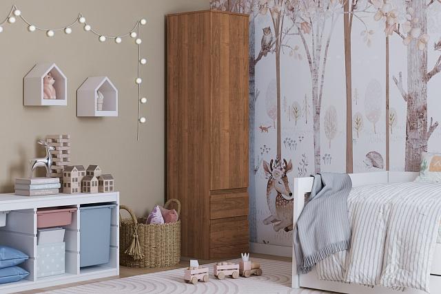 Шкаф распашной Мальм - 1 Орех Экко