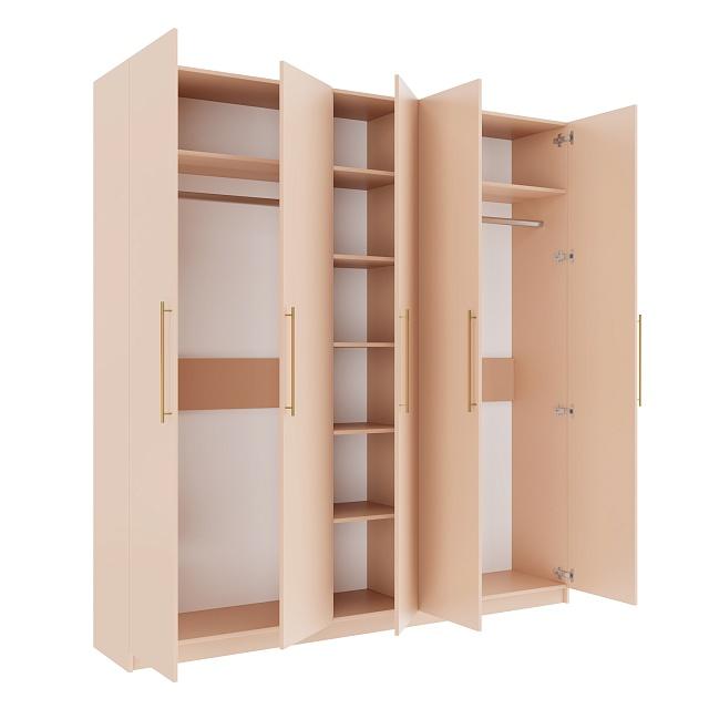 Шкаф распашной Калифорния - 5 Сатин