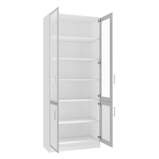 Книжный шкаф Альма - 9 Белый