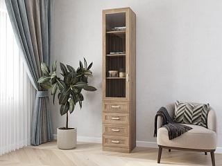 Книжный шкаф Библиограф - 1 №6 Дуб Сонома