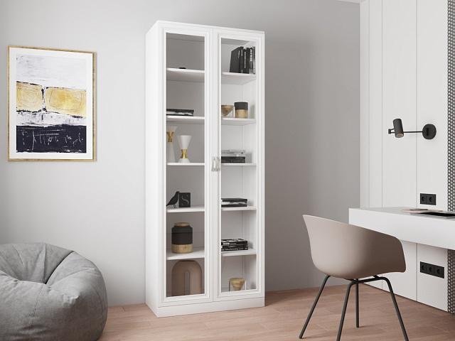 Книжный шкаф Библиограф - 2 №1 Белый