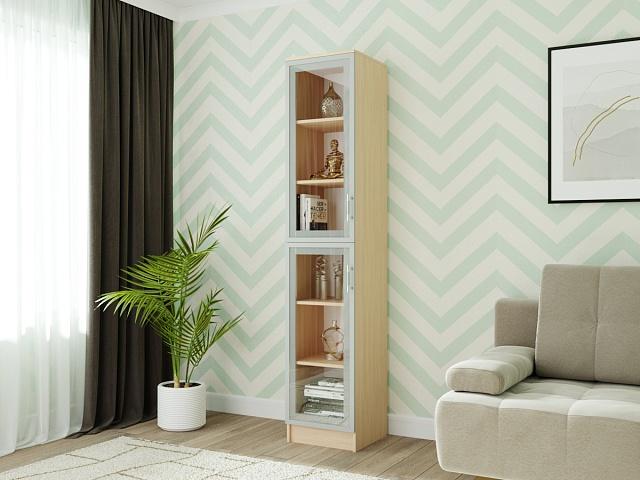 Книжный шкаф Альма - 2 Дуб Молочный