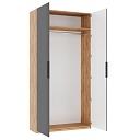 Шкаф распашной Астрис - 3 Графит