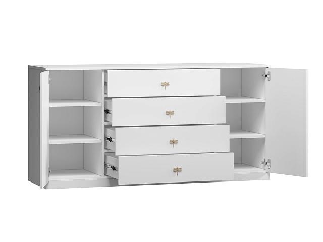 Комод Стрекоза - 3 МДФ Белый