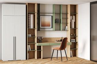 Шкаф распашной Лоренсе - 2 с антресолью Белый