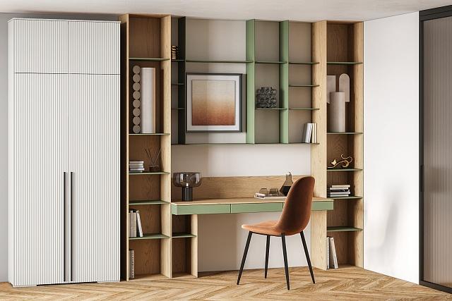 Шкаф распашной Лоренсе - 2 с антресолью Белый