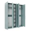 Шкаф распашной Калифорния - 5 с антресолью Сумеречный Голубой