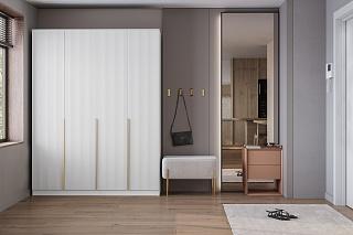 Шкаф распашной Монро - 4 Белый