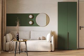 Шкаф распашной Кайси МДФ - 3 Шарли Green