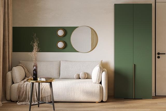 Шкаф распашной Кайси МДФ - 3 Шарли Green