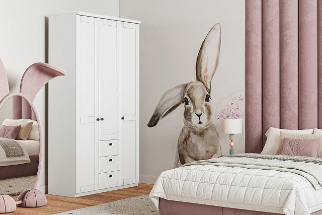 Шкаф распашной София РАХ - 19 МДФ Белый