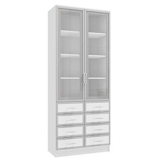 Книжный шкаф Альма - 12 Белый